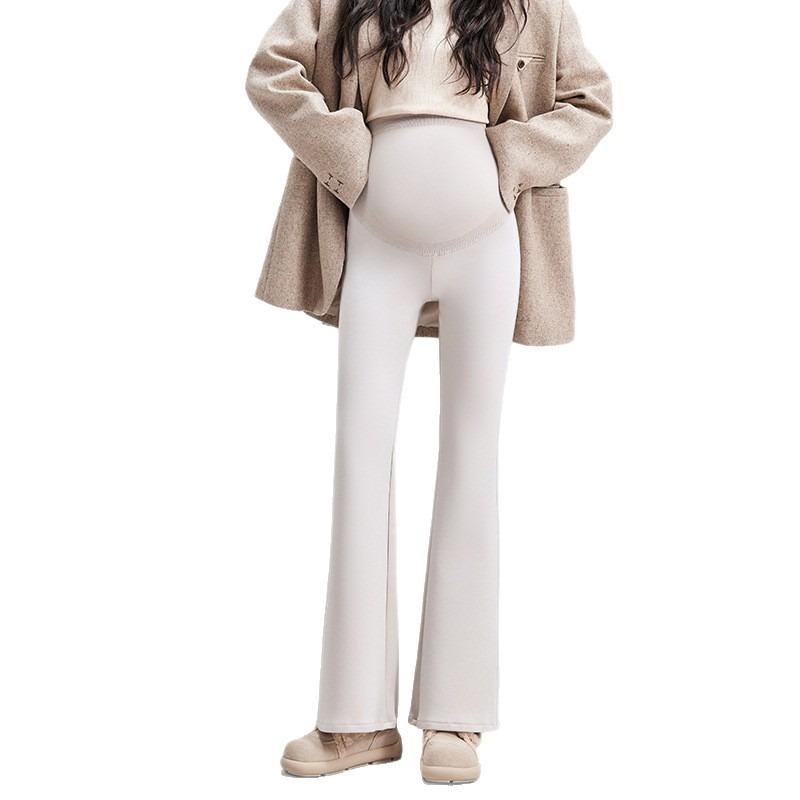 Maternity pants spring and autumn new micro-flared pants sweatpants large size autumn wear wide-leg pants pregnant women autumn wear