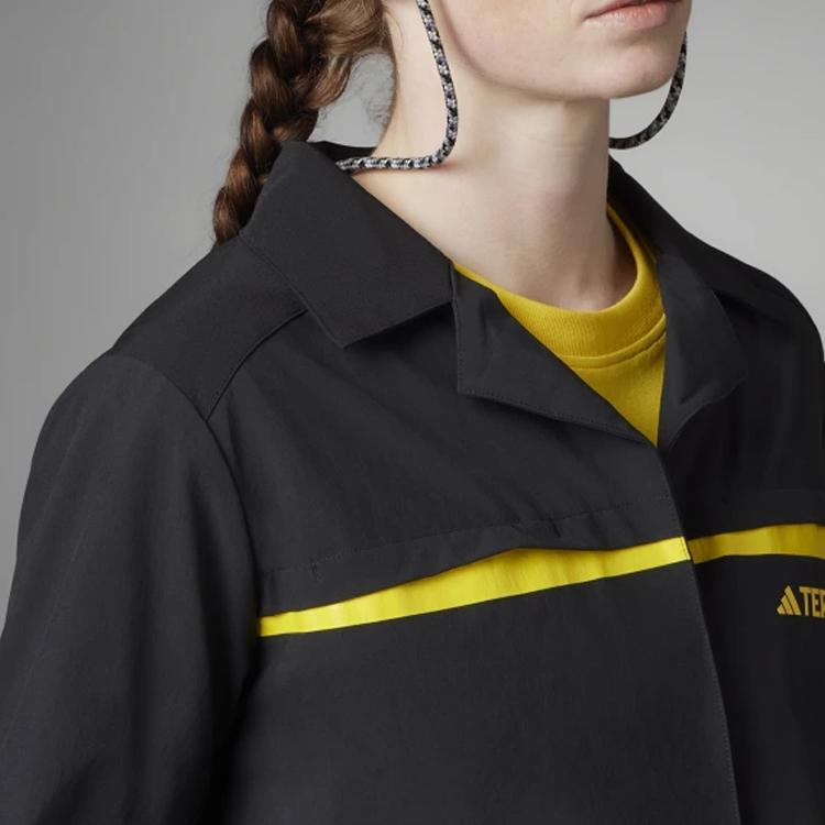 Adidas X National Geographic Long Sleeve Shirt W Natgeo Outdoor Sports Letter Print Women Shirts Black IC1994