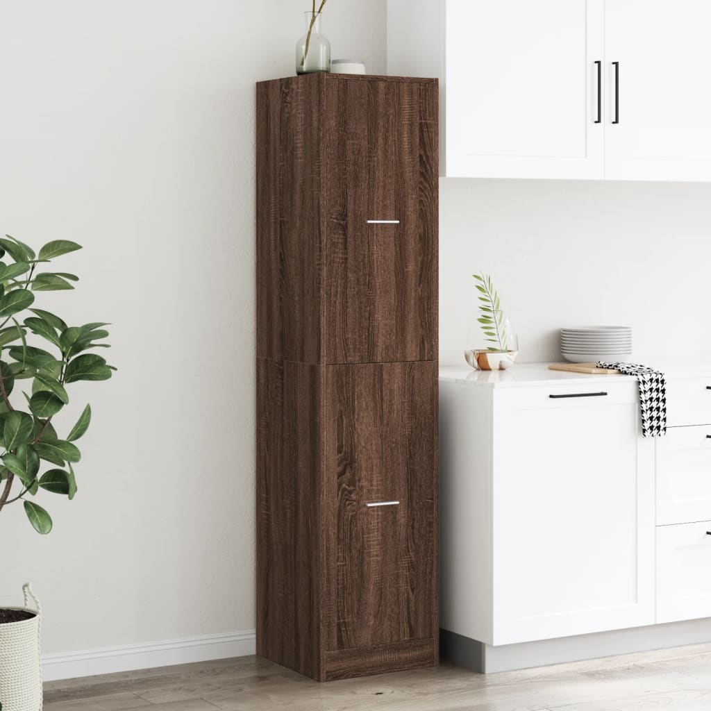 Apothecary Cabinet in Oak Look 40 x 41 x 174.5 cm Particleboard