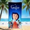 1Pc Coraline'S Magical Adventure Beach Towel Quick Dry Multiuse For Beach Pool Gym Yoga Home Travel Christmas Halloween Xmas Gift L1346