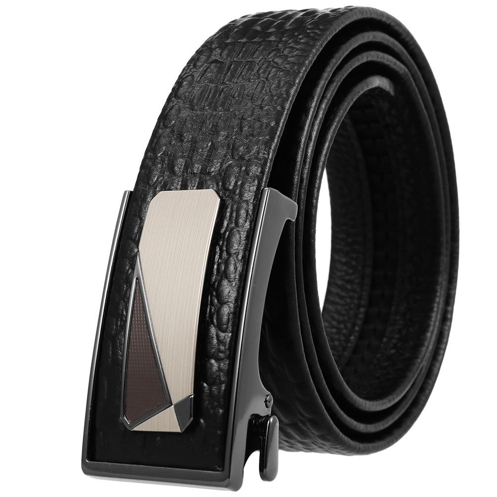 Lot de 3 ceintures Business World en cuir de vachette avec boucle intérieure pour homme (LY36-33033-5)