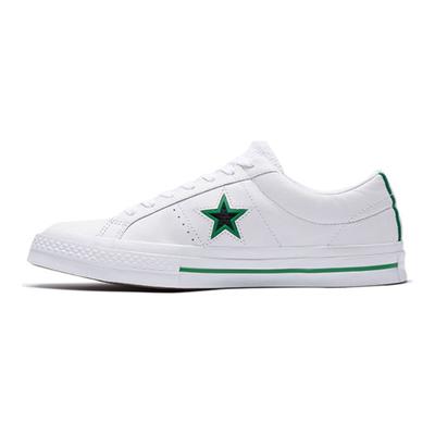 One Star Series Round Toe Schnürschuhe Low Top Canvas Schuhe Unisex Sneaker Weiß Grün Schwarz 161566C