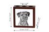 Border Terrier – Pen holder with a dog, desk organizer with a print | Art-Dog