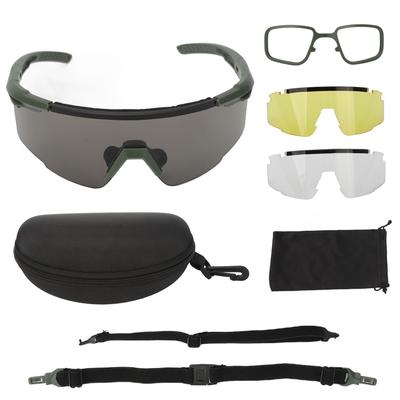 Lunettes de Cyclisme Protection UV Coupe-vent Anti-buée Légères Lunettes de Tir pour le Cyclisme