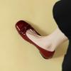 Temperament Bow Plus Velvet Mary Jane Shoes Women 2026 Winter Retro Inside Heightening Warm Fluffy Casual Shoes