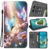 Capa A25 Hoesje voor Samsung Galaxy A25 SM-A256E Cartoon Lederen Hoesje voor Samsung Galaxy A25 A 25 Etui Telefoonhoesje Portemonnee Boekhoes