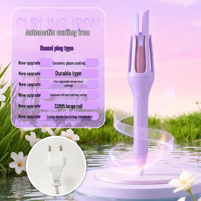 32mm Automatic Curling Iron with Negative Ion Technology for Big Waves and Hair Care