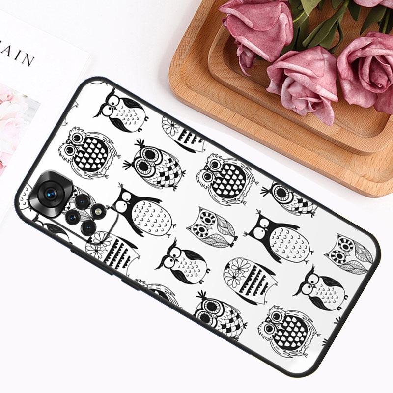 Cute Owls Case For Xiaomi Redmi Note 14 13 12 11 9 10 Pro 9S 10S 11S 12S Redmi 14C 13C 12C 10C Cover