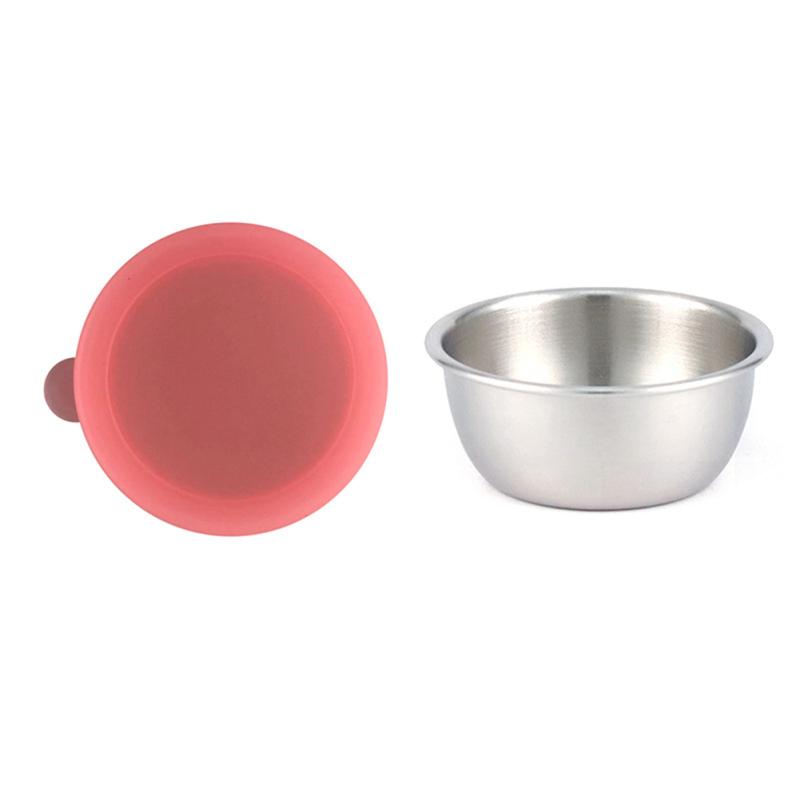 Stainless Steel Sauce Containers With Silicone Lids Reusable Leak-proof Condiment Cup Salad Dressing