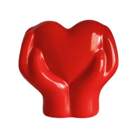 Valentýnská figurka Láska Srdce Dvojité ruce držící srdce Pryskyřičná soška Svatba Večírek Domov Kancelář Stolní dekorace
