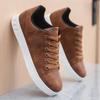 New Spring Autumn Men's Casual Shoes Breathable Korean Comfort Lightweight Leather Shoes Versatile Trendy Flat Shoes For Men