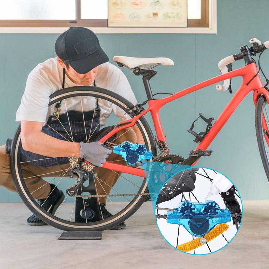 Fahrradkettenreiniger Fahrradreinigungskit mit Kettenreiniger Reinigungszubehör Entfetter Fahrradzubehör für Radfahrer Fahrer