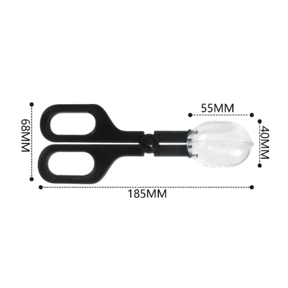 

Reptile Terrarium Lizards Plastic Tongs Tweezers Children School Plant Insect Biology Study Tool Pet Raising Feeding Tool Clip чорний