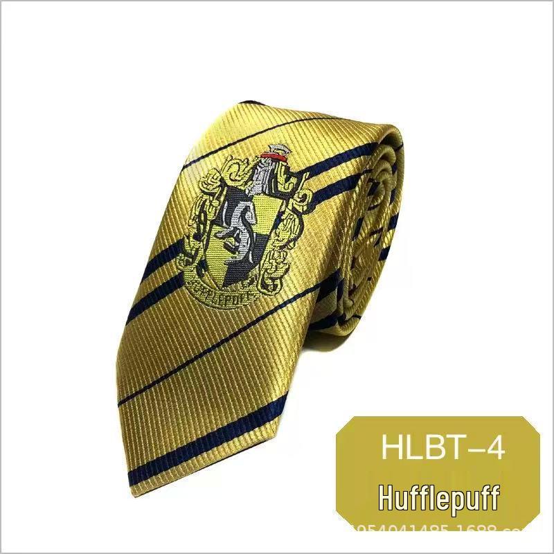 Harry Potter House Crest Embroidery Tie (Slytherin, Gryffindor, Ravenclaw, Hufflepuff)