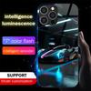 Supercar Smart LED Glow Tempered Glass Case for iPhone Samsung