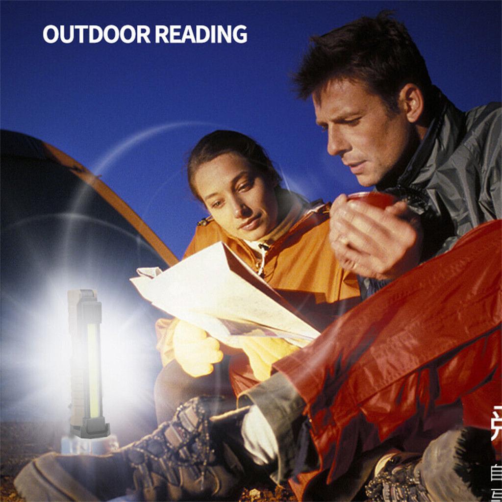 LED Work Light 1000 Lumens Rechargeable Flashlight Metal Hook USB Charging Cable