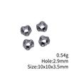 Circle Flat Position Spacer Beads Alloy Blank Disc Bulk Beaded Jewelry Making Supplies For DIY Charm