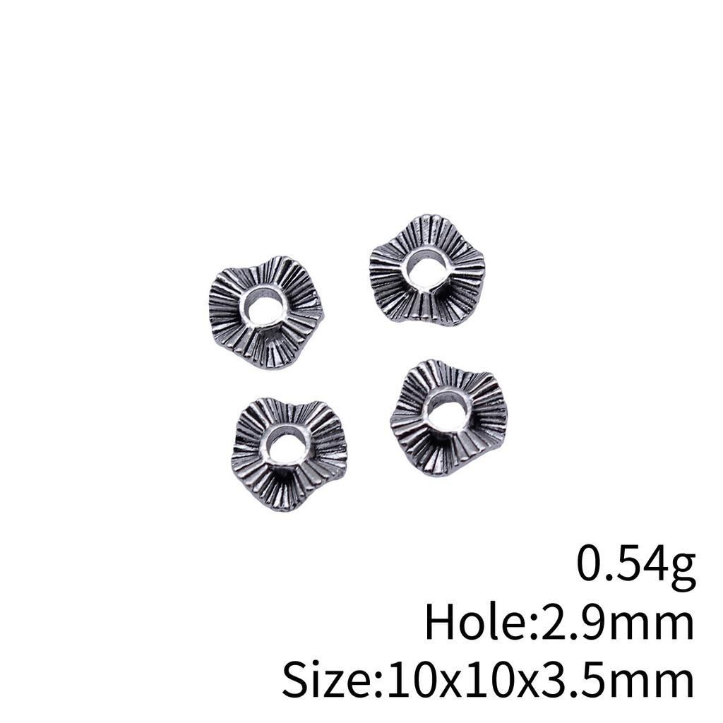 Circle Flat Position Spacer Beads Alloy Blank Disc Bulk Beaded Jewelry Making Supplies For DIY Charm
