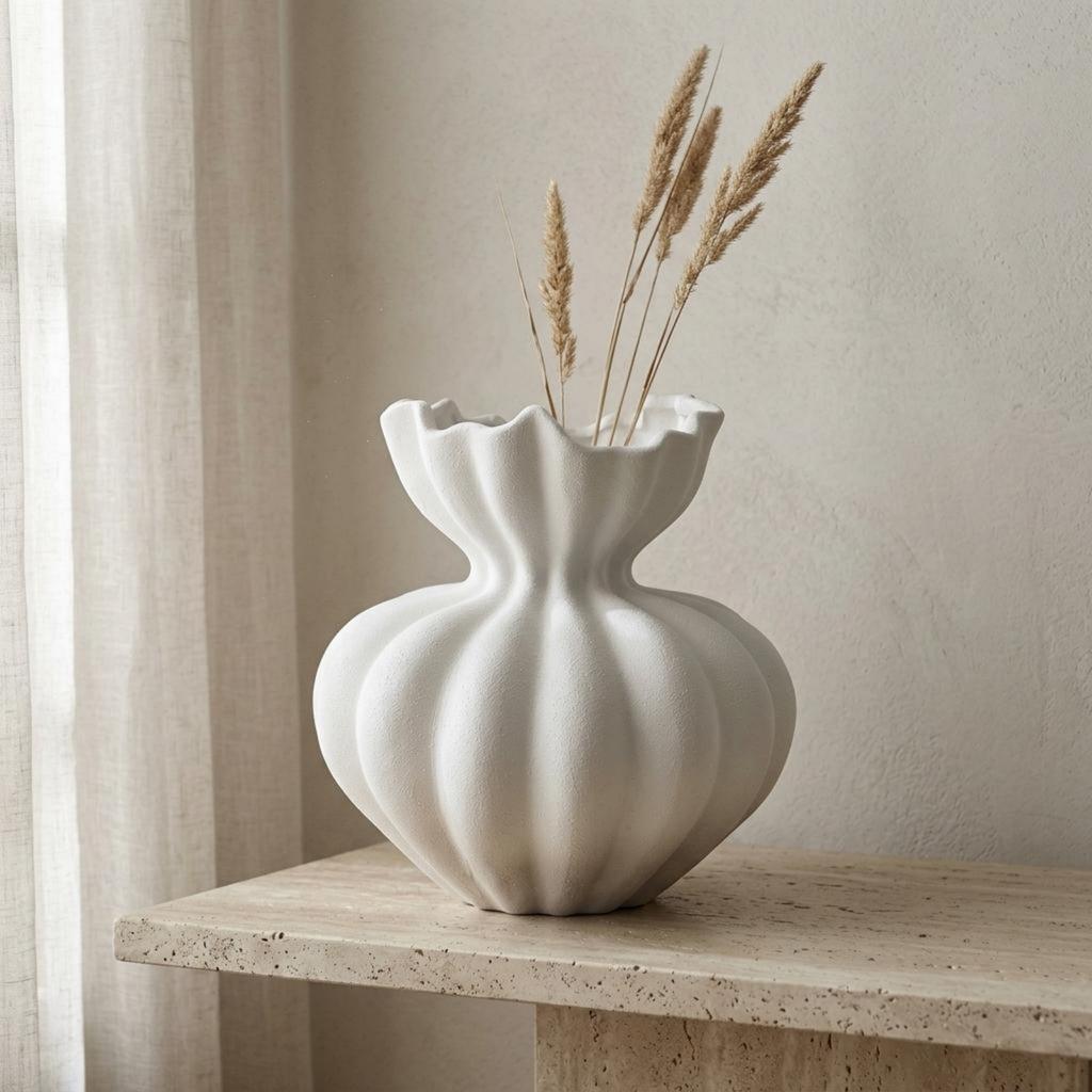 Wabi Sabi Vase Artistic Ceramic Vase Home Accent Minimalist for Tabletop