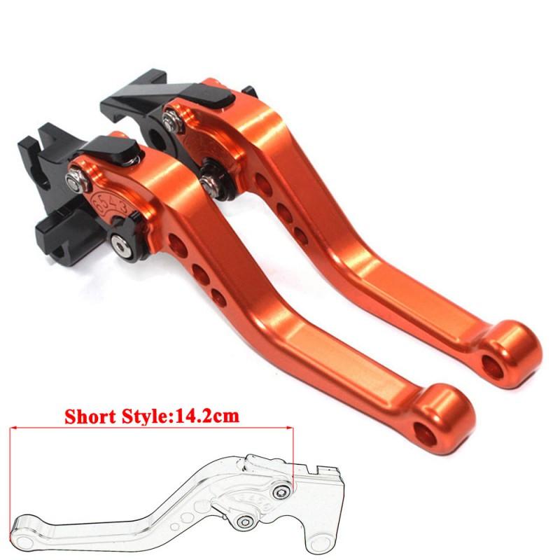 Aluminum Motorcycle Brake Clutch Lever Handle Yamaha Ninja Kawasaki Ducati Suzuki GSX Short Long Style Custom Fit