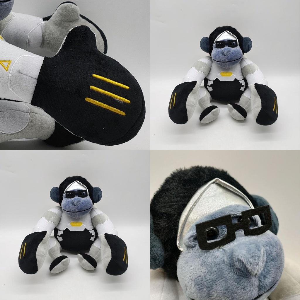 Jumbo Overwatch Winston Plush Toy Gorilla Doll Xmas Birthday Gift 26*23cm