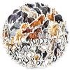 50Pcs Cute Horse Watercolor Stickers Waterproof Decals for Phone Cup Decoration
