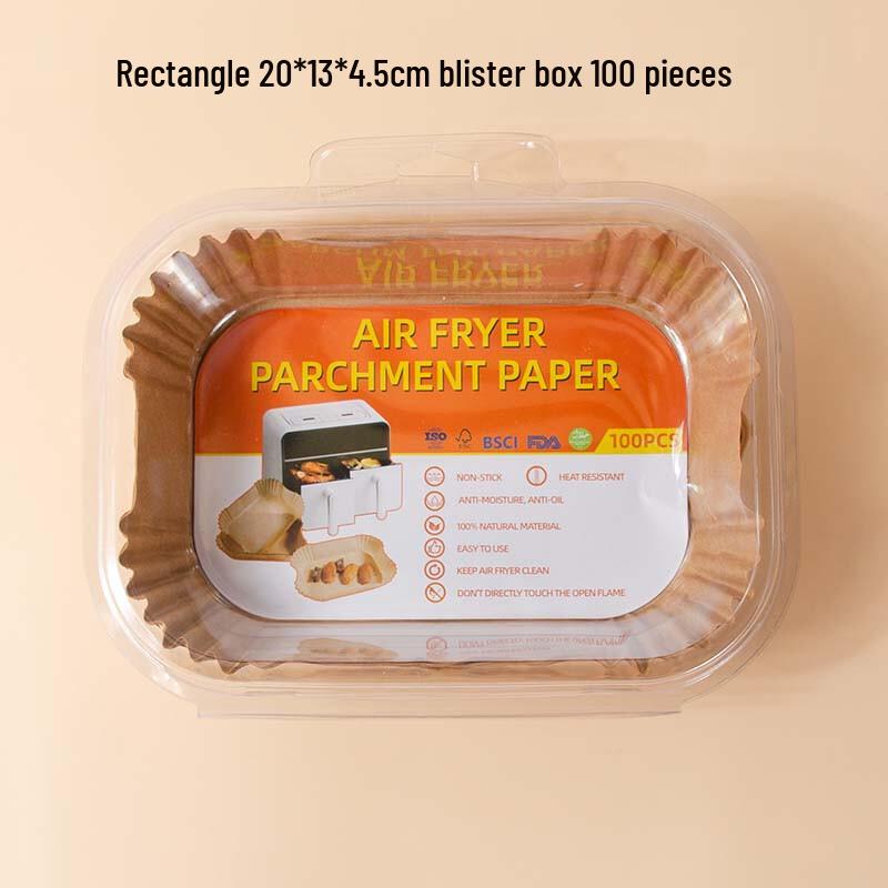 Changbaosen Rechteckige Heißluftfritteusen-Papierauskleidungen