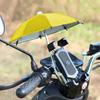 Mini Zonnescherm Paraplu Houder voor Mobiele Telefoon Regenbestendig Polyester Mobiele Paraplu Motorfiets Fiets Decoratie Accessoires