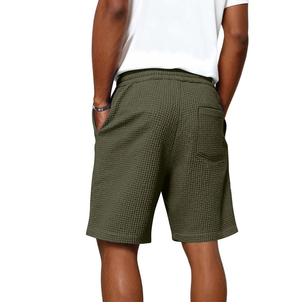 Herren Sommer Kordelzug Gerade Beine Shorts Lässig Locker Sportshorts