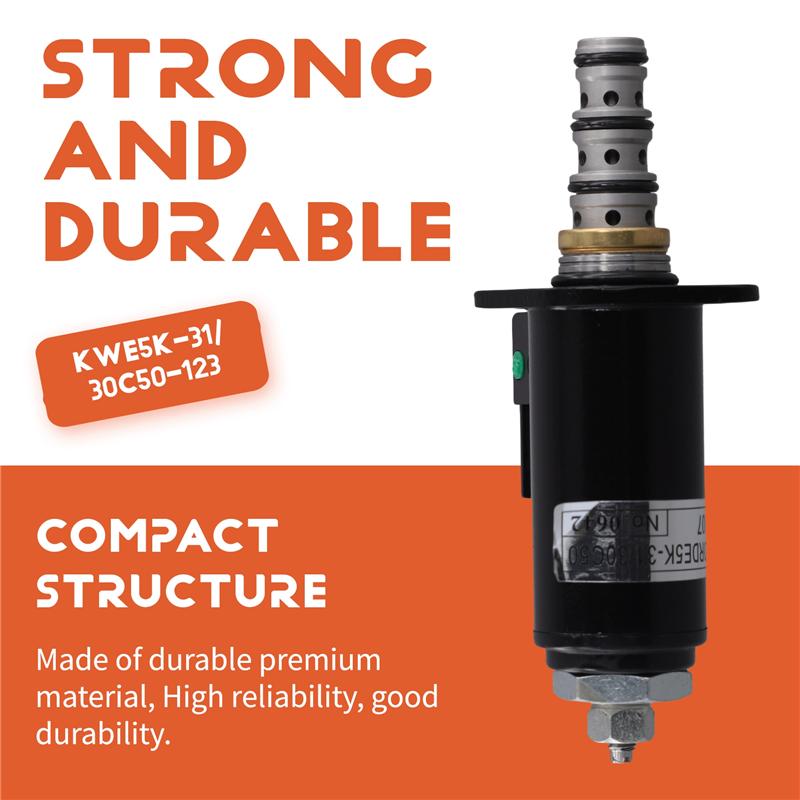 YB35V00005F1 KDRDE5K-31 30C50-107 Hydraulic Solenoid Valve For Kobelco SK200-6E SK230-6E