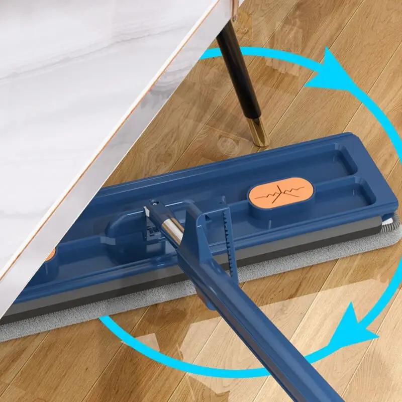 42cm Flat Mop No Need To Hand-wash Floor Squeeze Mop Lazy Mop Absorbent Flat Mop Wet & Dry Absorbent Mop Cleaning Tools