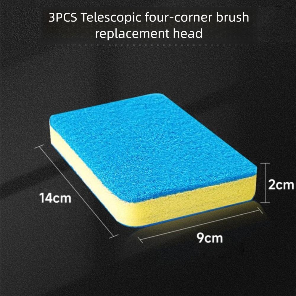 Gifts Long-handled Fish Tank Brush Double-Sided Adjustable Fish Tank Sponge Brush Retractable Sponge Cleaning Brushs