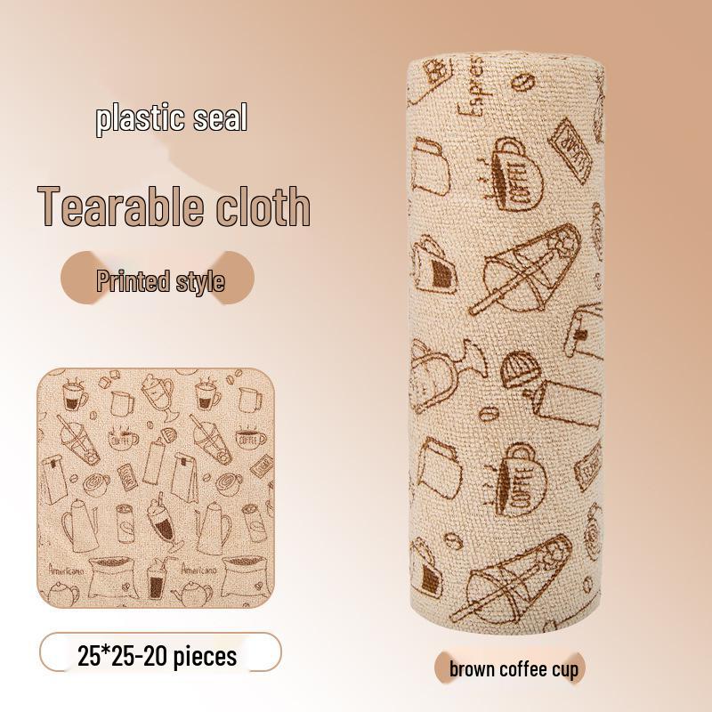 Hand-Tearable, Multi-Functional Kitchen Cleaning Rag: Strong Absorption, Lint-Free, Thick, Disposable.