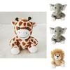 Jungle Animal Lion Tiger Giraffe Stuffed Toy Wholesale Stock