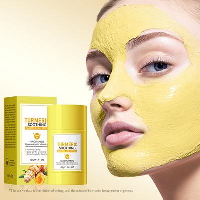 LIMPEZA PROFUNDA CALMANTE REDUZ OS POROS DA PELE, Bastão de Máscara Facial de Argila Limpante e Firmador, Fácil de Aplicar, Fácil de Enxaguar 40g
