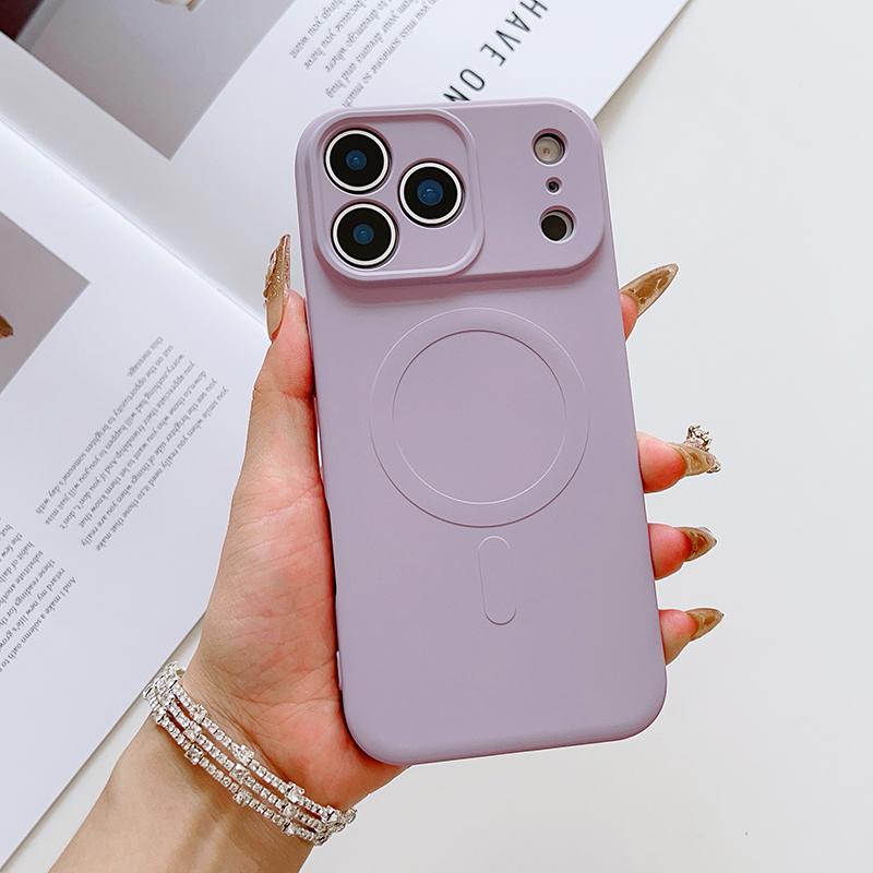 For Magsafe Magnetic Wireless Charging Liquid Silicone Shockproof Phone Case For iPhone 17 Pro Max/17/17 Pro Bumper Back Cover