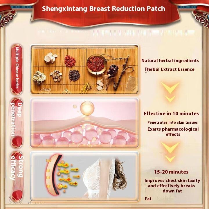 Breast Reduction and Thin Chest Artifact for Men and Women, Large Breasts Become Smaller Breasts, Sagging and Firming Plaster Sticker Eliminates