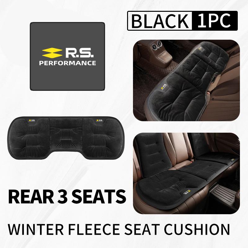 Car Flannel Booster Pad Seat Cover Plush Winter Cushion Warm For Renault Symbol Clio 3 4 Sparco Dacia RS Megan Scenic Espace AA7
