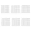 6Pcs Fecal-Leaking Pad Hollow Rabbit Floor Mat Diy Trimmable Bite Resistant Pet Cage Pad Non-Slip Pvc Floor Mat Cage Accessories