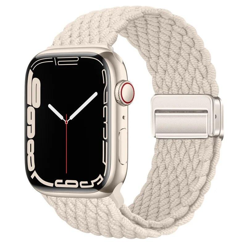 Nylon Strap For Apple Watch 44mm 45mm 49mm 42mm 38mm 40mm 41mm Watchband Bracelet for iWatch Series Ultra 9 8 7 6 5 4 SE 3 Band