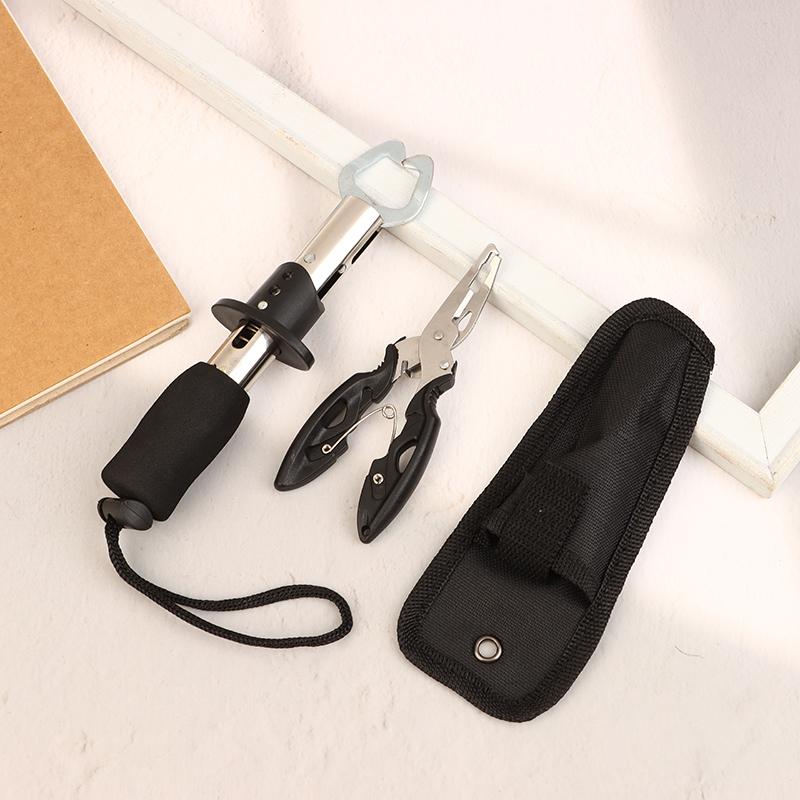 Paslanmaz Çelik Yem Pensesi Balık Kancası Çıkarıcı Balık Kontrol Seti Spin/At Çek Balık Dudak Tutucu Balıkçılık Ekipmanı