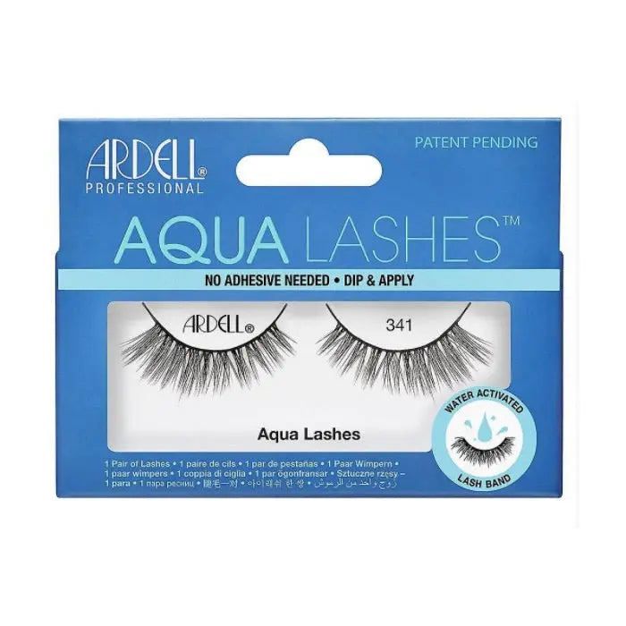 Falsche Wimpern - Ardell - Aqua Lashes 341 - Schwarz - Anwendung ohne Kleber - Ideal für Anfänger