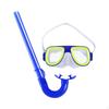Ensemble de Snorkeling pour Enfants Masque Grand Angle pour la Plongée pour Sports Nautiques Bleu Sous-marin