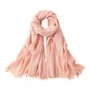 Sun Protective Scarf Outdoor Summer Wear Capelet Shawl Lightweight Cotton Linen Fabric Head Cover Travel Essential