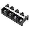 Terminal Block 2 Row Electric Wire Barrier Screw Strip for Power Supply with Cover AC600V