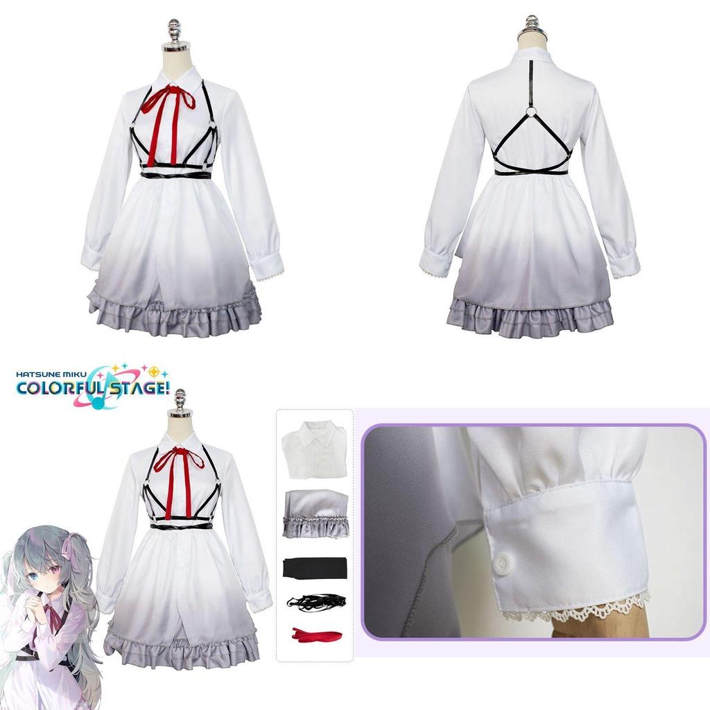 Project Sekai Colorful Stage Feat. Miku/rin Cosplay Costume Outfit Stylish Lolita Uniform Perfect For Halloween Parties