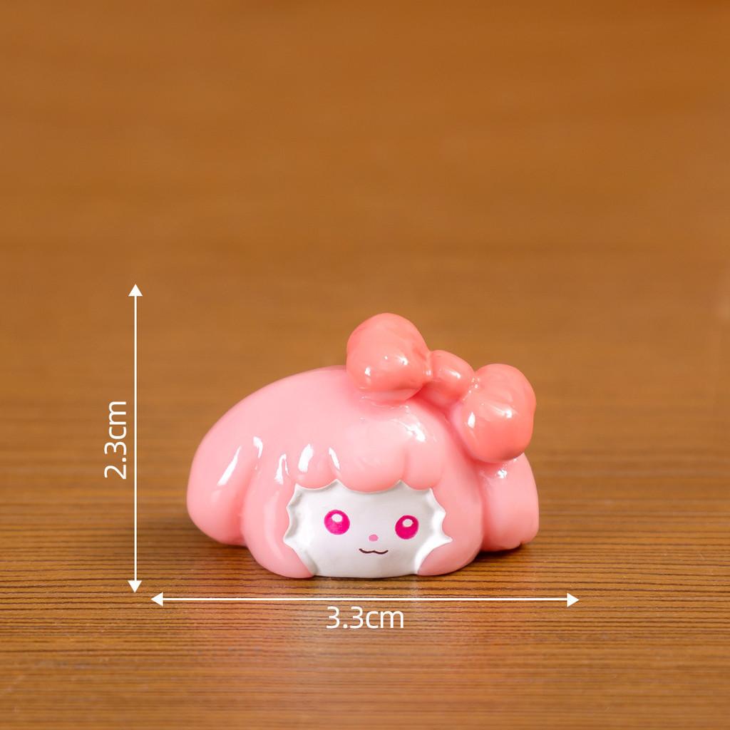 Adorable Resin Bow-tie Puppy Figurine Cute Miniature Car Desk Decor