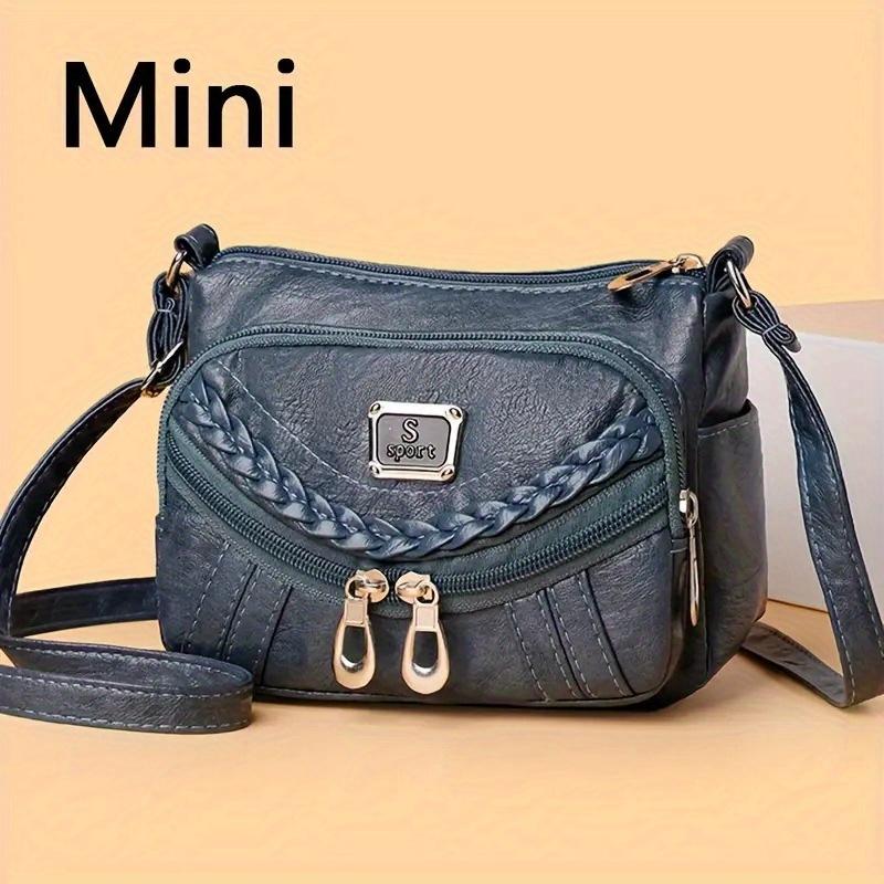 

Shoulder Bag for Women Adjustable Strap Crossbody Bag Coin Purse Phone Bag, for Daily Commutes, Shopping Trips, And Short Travels синій