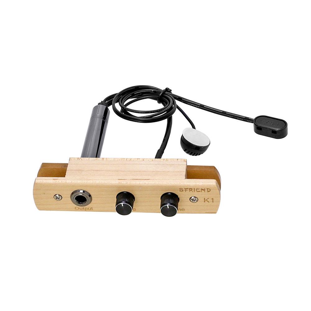 Звукосниматель для кахона с микрофоном - Простая установка, музыкальный аксессуар