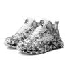 Scarpe da basket alla moda per ragazzi, con graffiti, versatili, da uomo, taglie forti, con fondo a torsione, quattro stagioni